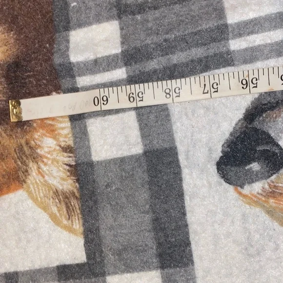 Vintage Rare Gray Plaid Animal Blanket Cabincore
farmhouse bears wolves deer - Picture 7 of 7